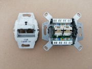 Berker 455501 UAE RJ45 gniazdo komputerowe podwójne One Platform kat.6 8/8