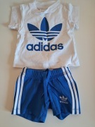 Adidas komplet dziecięcy 2 szt. elementowy biały rozmiar 62
