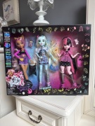 Zestaw Lalki Monster High Draculaura Clawdeen Frankie 3pak