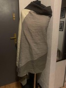 ZARA duża narzutka chusta szalik szal apaszka ombre oversize