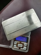 Papierosnica srebro złoto 