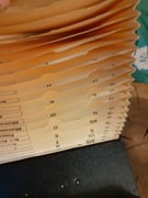 Segregator-Teczka na dokumenty harmonijkowa. Organizer 24 przegródki