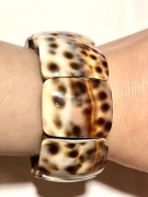 Bransoletka damska z drewna panterka ekobiżuteria