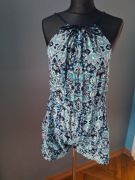 Letni kombinezon na lato niebieski yu &me s/m 36/38 bawełna wiskoza