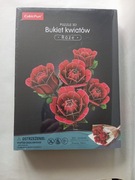 Puzzle 3D Bukiet kwiatów. Róże 
