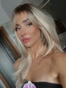 Peruka nowa grzywka długie brąz blond pasemka gęste grzywka dla kobiet