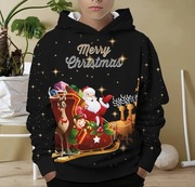 Świąteczna Nowa bluza Mikołaj 128/134