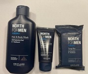 Nawilżający żel do twarzy 2w1 North For Men Subzero+żel pod prysznic+ mydło