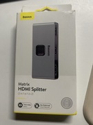 Baseus Matrix HDMI Splitter 2w1 / 1w2 | Przełącznik HDMI