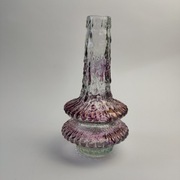 Wazonik szklany UFO proj. Timo Sarpaneva Iittala - lata 70 - fioletowy 3