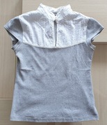 Bluzka szara biała wstawka Blue Shadow 38 używana