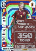 PANINI FIFA WORLD CUP 2026 LIMITED EDITION XXL KEVIN DE BRUYNE BELGIA