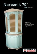 Narożna Witryna  Ecru & green Kolor Mięta z Wanilią Producent BEKAS Meble 