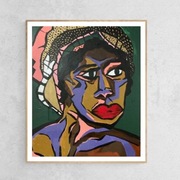 Obraz akryl portret kobiety 