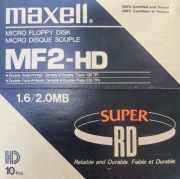 NOWE | MAXELL Dyskietki 12 szt. 2.0MB | Dyskietka 3,5" FDD Floppy Disk
