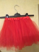 Czerwona spódniczka tiulowa puszysta dla dziewczynki 3-10 lat