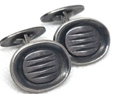 Srebrne, męskie spinki do mankietów, Rytosztuka 