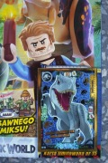 Karta Jurassic World Seria 3 LE15 Indominus Rex + Magazyn Lego 04/2024