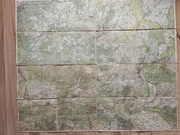 Mapa Niemiecka Brandenbugia część woj .Zachodniopomorskie ok.1930 r