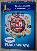 Flagi świata Naklejam i koloruję