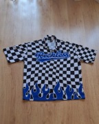 Piękna koszula w ognie, szachownica, hawajska, woodstock. Rozmiar L/XL