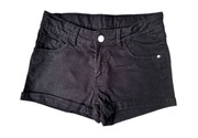 Szorty spodenki jeans czarne rozm 152 na 11-12 lat