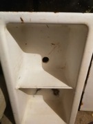 Stary zlew żeliwny zlewozmywak dwukomorowy