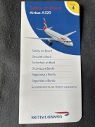 Safety Card / Karty Instrukcja Bezpieczeństwa British Airways Airbus A320