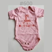 Body dziewczęce 0-3 miesięcy 56-62cm różowe z żyrafą