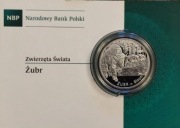 20 zł 2013 r. ŻUBR - Zwierzęta Świata. Folder *WYPRZEDAŻ 