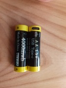 Bateria AA litowo-jonowa 1,5V 4000mWh USB-C