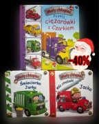 Zestaw książeczek „Mały chłopiec” – Ciężarówki, śmieciarka i wóz –40%