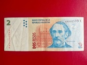 Argentyna 2 Peso 2002/2016r. (2010) P-352a.6 OBIEGOWY