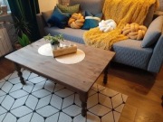 stolik ława drewniany sosnowy industrialny loft 