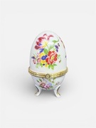 Porcelanowe puzderko szkatułka vintage a'la jajko Faberge 