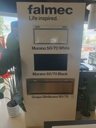 Okap do zabudowy FALMEC grupa silnikowa MURANO białe szkło 50/800