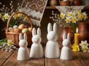 Zestaw dekoracyjnych królików (4 szt.) / Dekoracje wielkanocne