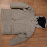 Kurtka zimowa męska puchowa parka z kapturem ocieplana