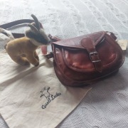 Torebka listonoszka ze skóry naturalnej nowa z metką Gusti leder 