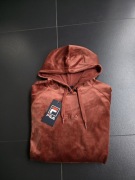 Nowa bluza burgundowa damska fila S welurowa 