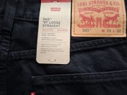 Spodnie Levi's 565 '97 33x32 czarne NOWE z metką W33 L32 Promocja 