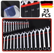 Klucze płasko-oczkowe 25 szt 