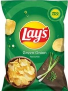 Chipsy Lays Mega Paka Pikantna Papryka, Zielona Cebulka 200 g x2