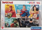 Puzzle DC Superpets (Superman, Batman i inni) 104 elementy Clementoni