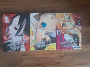 zestaw 3 książeczek manga "miłość to wojna" stan bdb