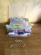 Diamond painting, malowanie diamentami. Słonie - breloczki dwustronne.