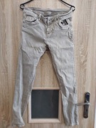 Spodnie damskie beżowe – rurki / skinny – rozmiar S/M