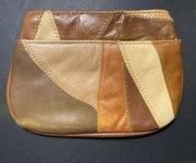 Torebka portfel saszetka kosmetyczna patchworkowa skórzana