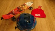 Deskorolka,+Kask MARVEL +czapka Marvel. Nowe.