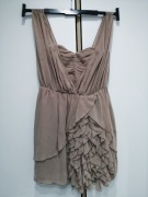 Beżowa sukienka H&M by Anja Rubik 40 L 38 M